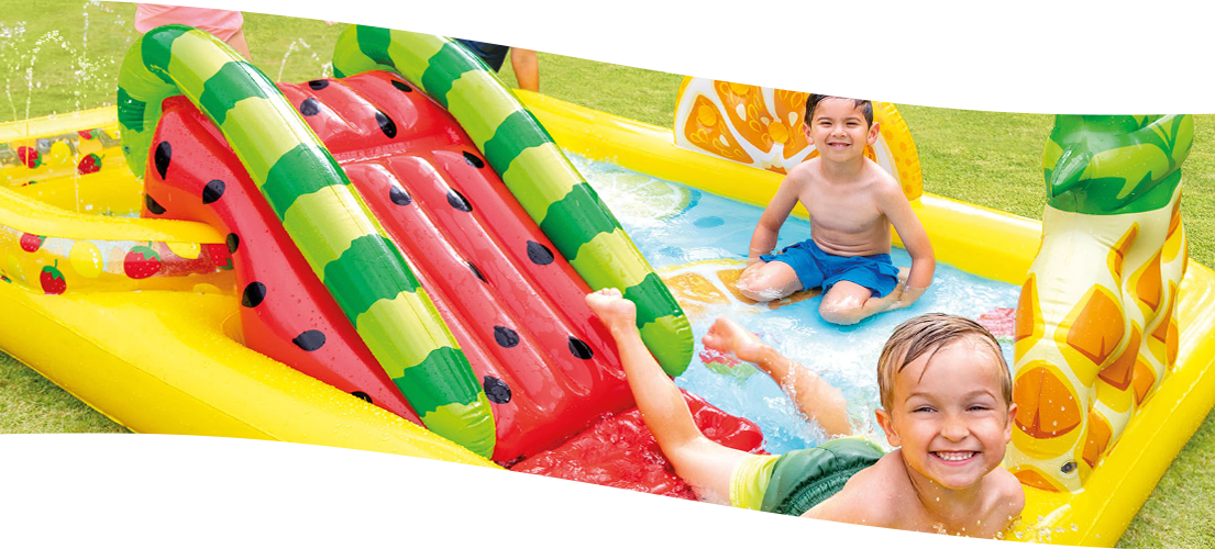 CENTRO JUEGOS HINCHABLE INTEX ARCOIRIS 297X193X135 CM - 428L