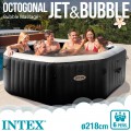 Spa hinchable octogonal INTEX con burbujas y jets Deluxe 1.098 litros