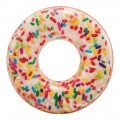 Rueda hinchable donut blanco Intex impresión fotorealista 114 cm
