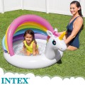Piscina hinchable infantil INTEX con parasol unicornio