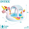Piscina unicornio INTEX con ducha y toldo desmontable