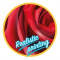 Rosa roja fotorrealista hinchable 137x132 cm