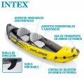 Kayak hinchable Explorer K2 Intex 312x91x51 cm